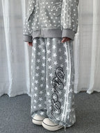 Allover Star Stripe Barrel Sweatpants oliviroa オリヴィオラ