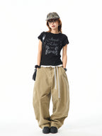 Vintage Lace Trim Fitted T Shirt OL2358