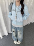 Studded Letter Zip Hoodie oliviroa オリヴィオラ