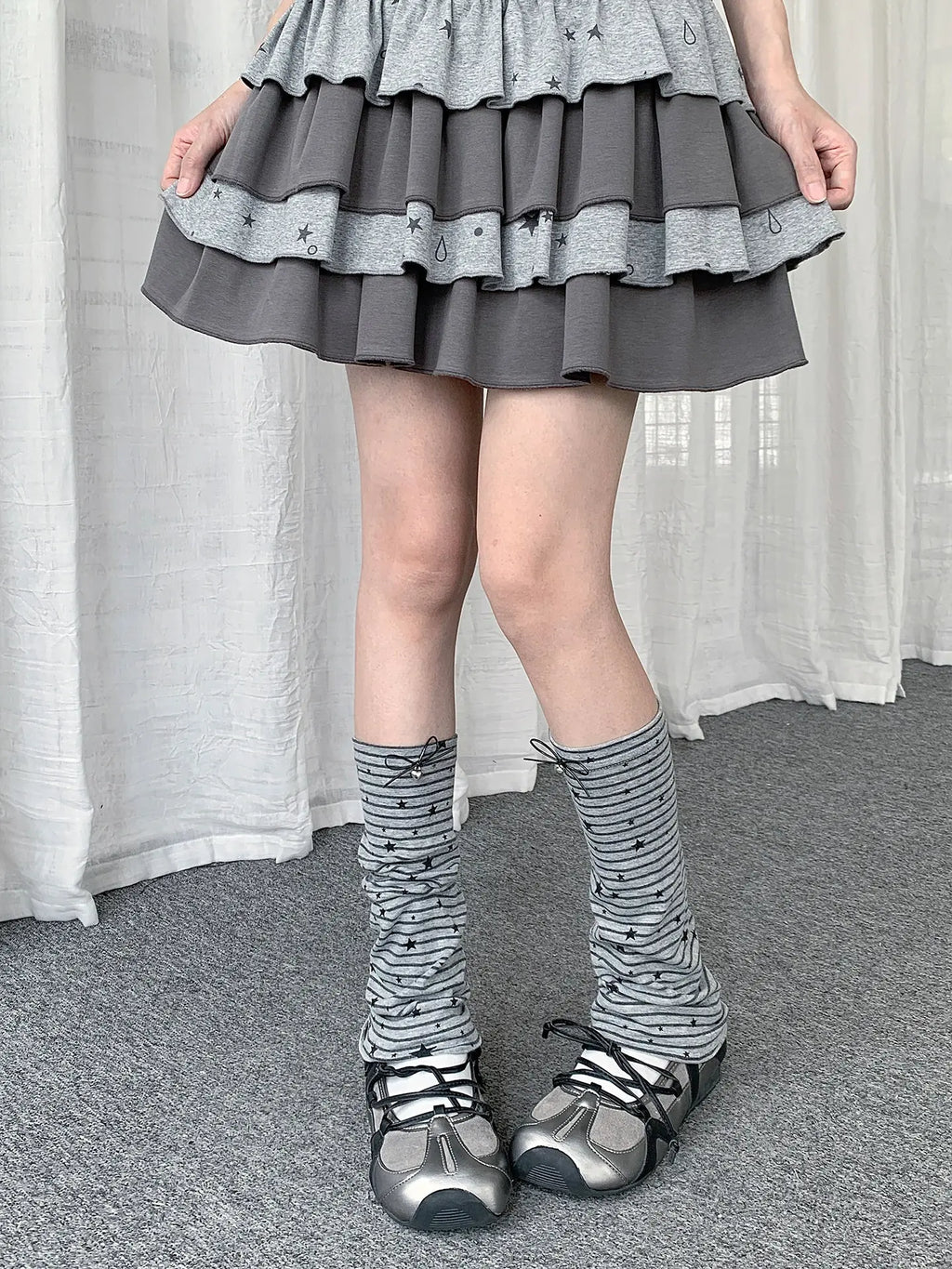 Star Stripe Leg Warmers OLA028