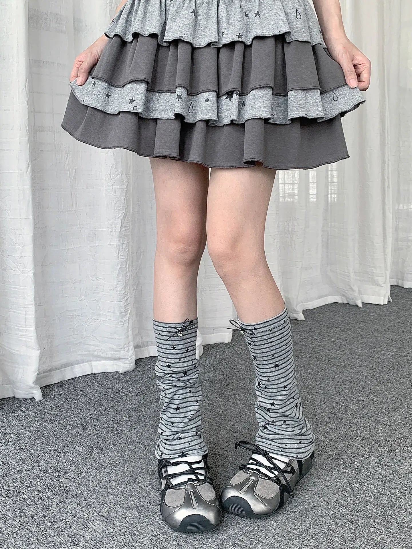 Star Stripe Leg Warmers OLA028