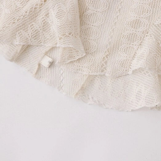 Asymmetric Lace Wrap Skirt OLA040