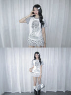 Polka Dot Angel Layered Tee OL2390
