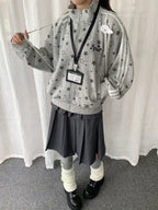 Y2K Star Oversized Sweatshirt   OL2243