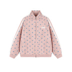 All Over Star Print Stand Collar Jacket OL2231