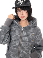 Napoleon Star Stud Cropped Hoodie oliviroa オリヴィオラ