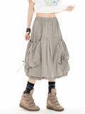 Bow Tie Pocket Bubble Skirt oliviroa オリヴィオラ