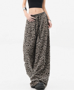 Leopard Print Wide Leg Pants OL2361