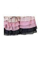 Polka Dot Drawstring Tiered Skirt OLA045