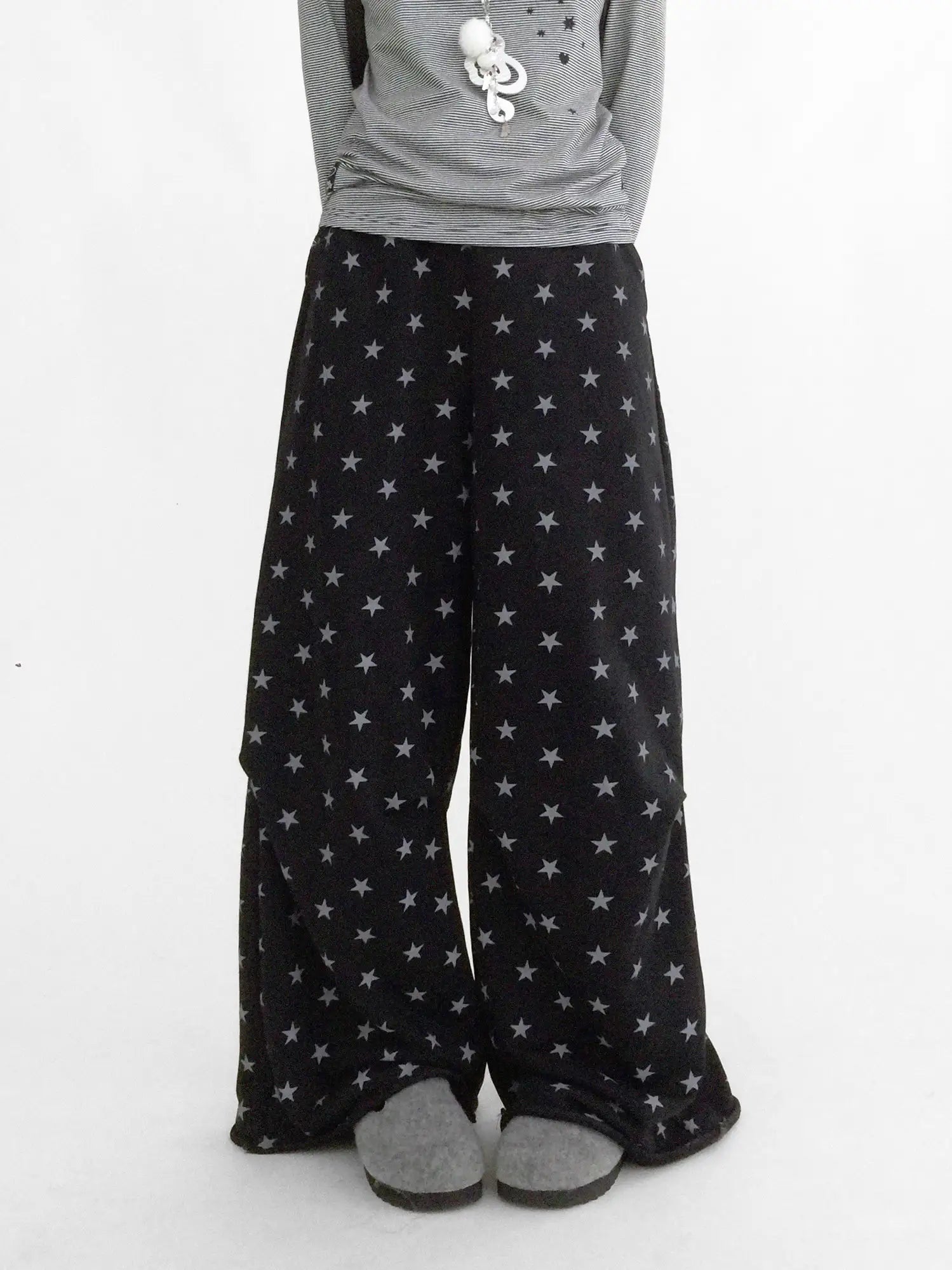 Star Fragment Wide Leg Sweatpants OL2351