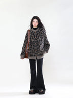 Leopard Print Oversized Cardigan   OL2232