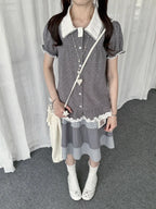 Polka Dot Doll Collar Blouse Y2K OL2324