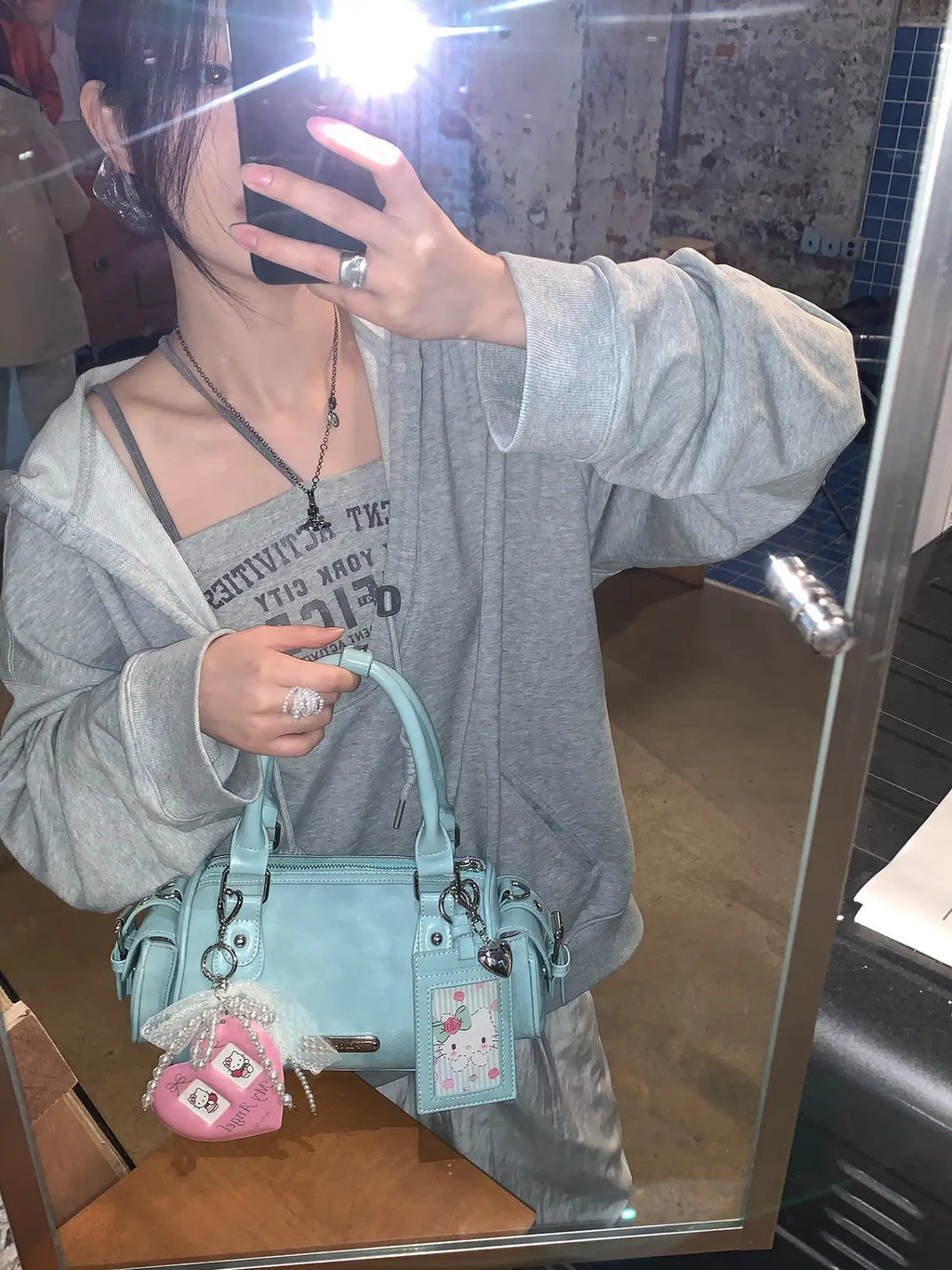 Cylinder Bowling Crossbody Bag  OLA057