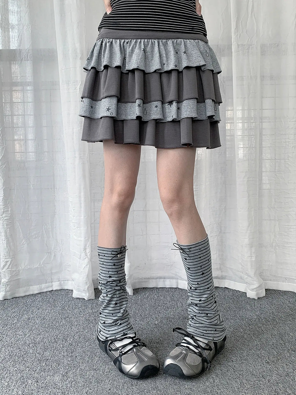 Star Stripe Leg Warmers OLA028