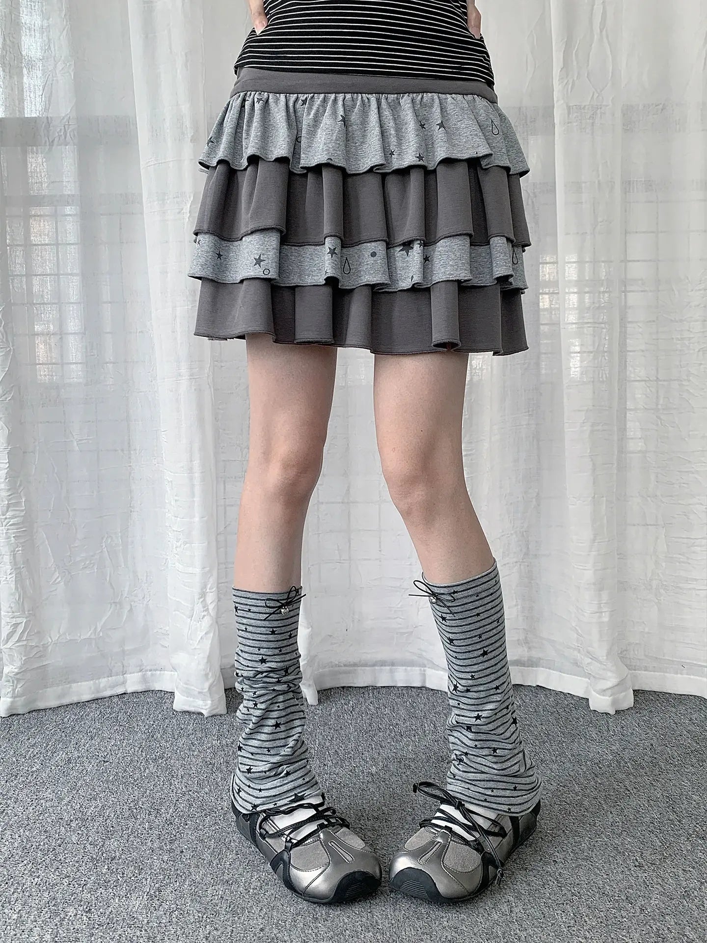 Star Stripe Leg Warmers OLA028