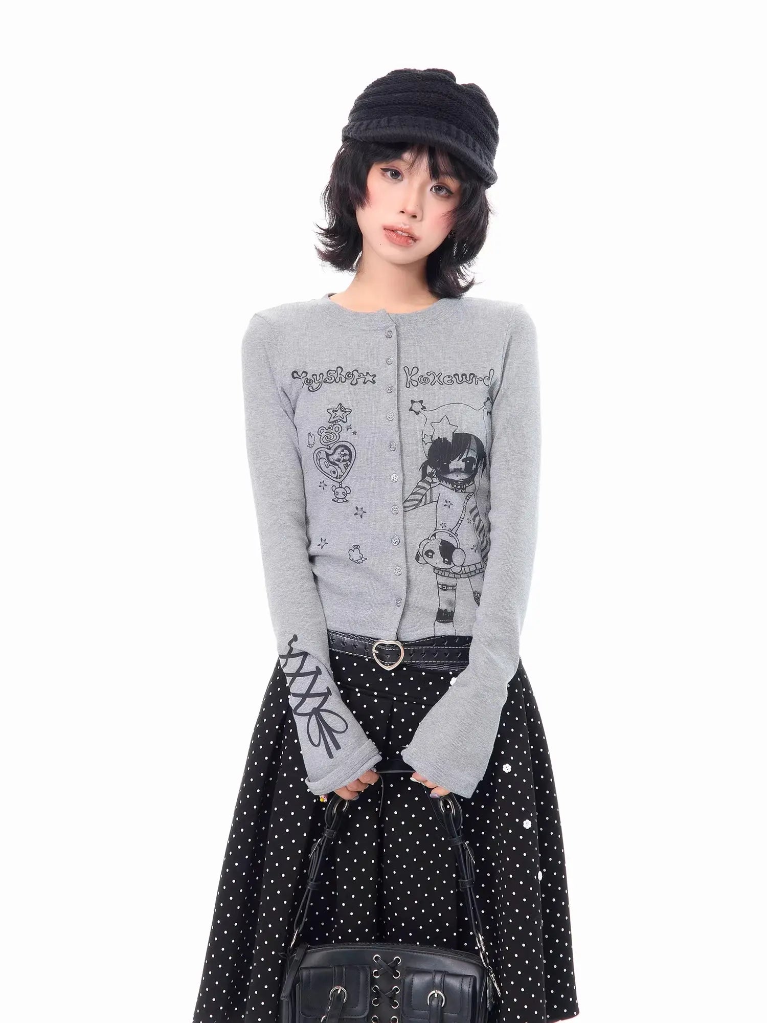 Slim Fit Cropped Top   oliviroa オリヴィオラ