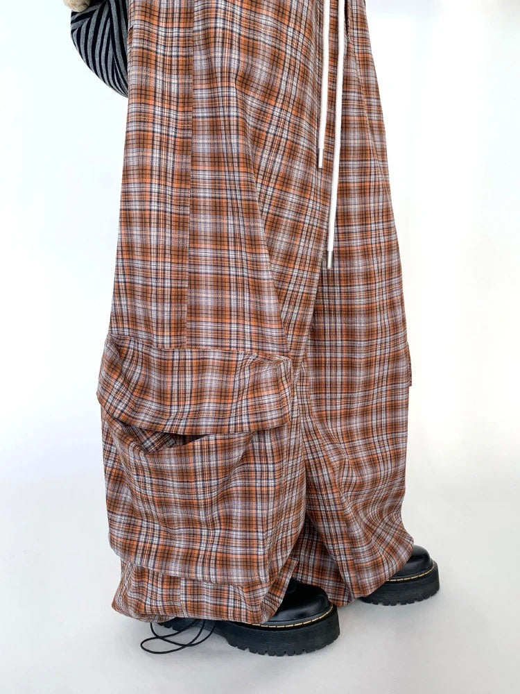 Drawstring Wide-Leg Cargo Pants OL2302