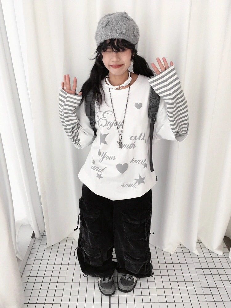 Heart Star Layered Tee OL2348