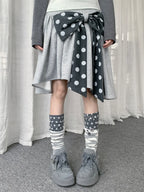 Polka Dot Stripe Leg Warmers OLA030