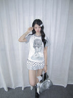 Polka Dot Angel Layered Tee OL2390