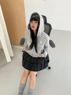 Star Print Embroidered Hoodie OL2297