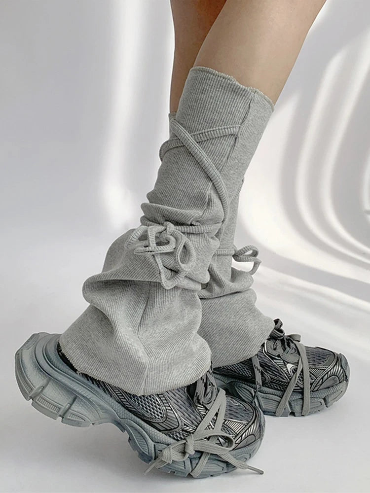 Lace Up Leg Warmers OLA014