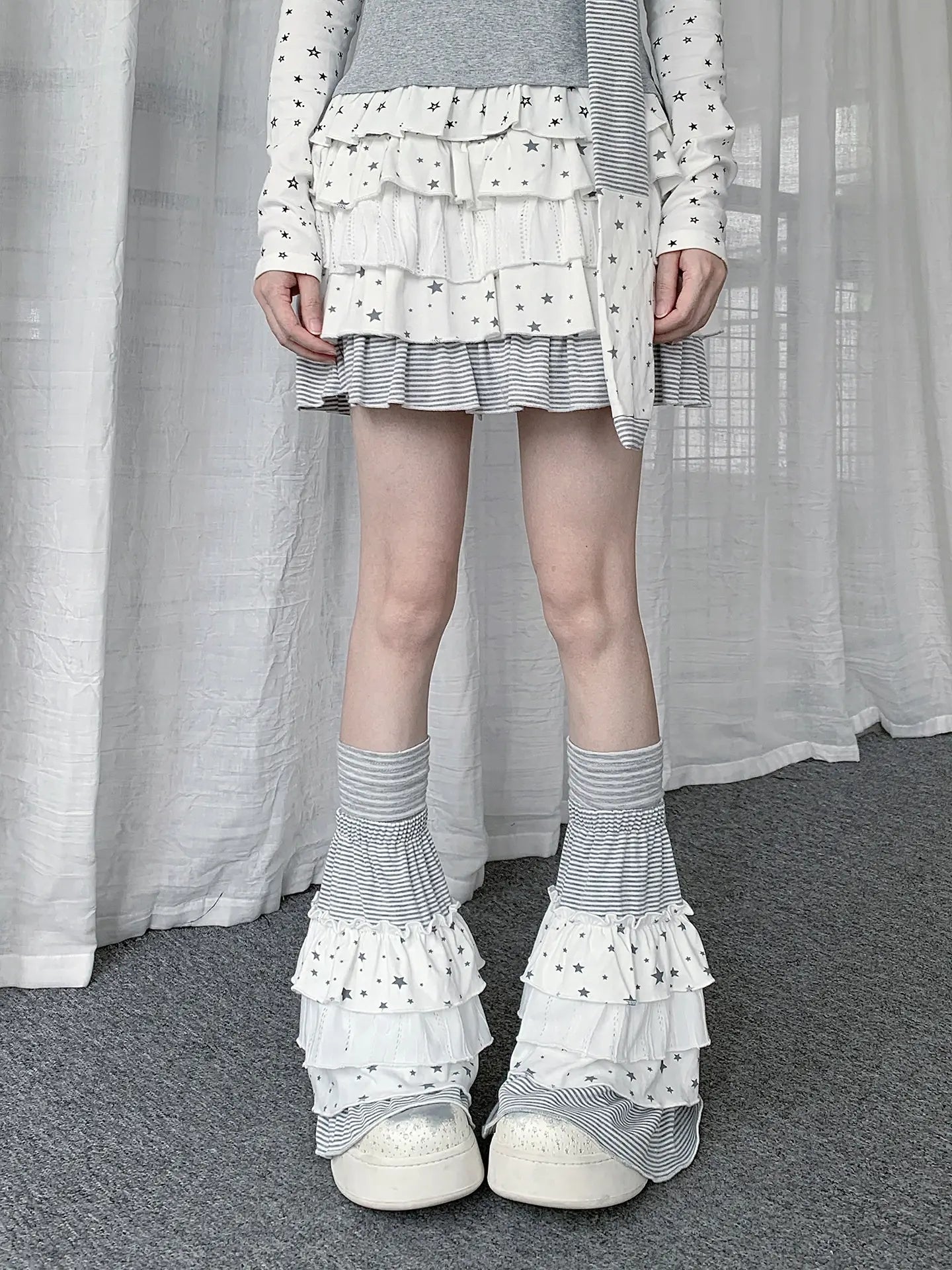 Star Stripe Leg Warmers OLA034