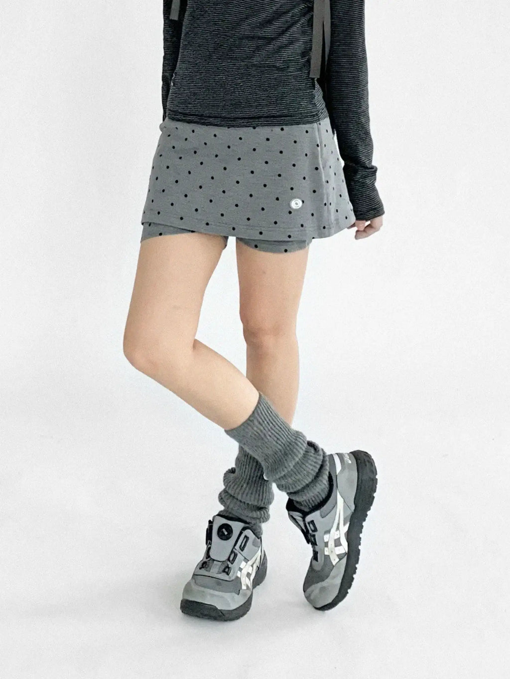 Polka Dot Layered Shorts OL2350