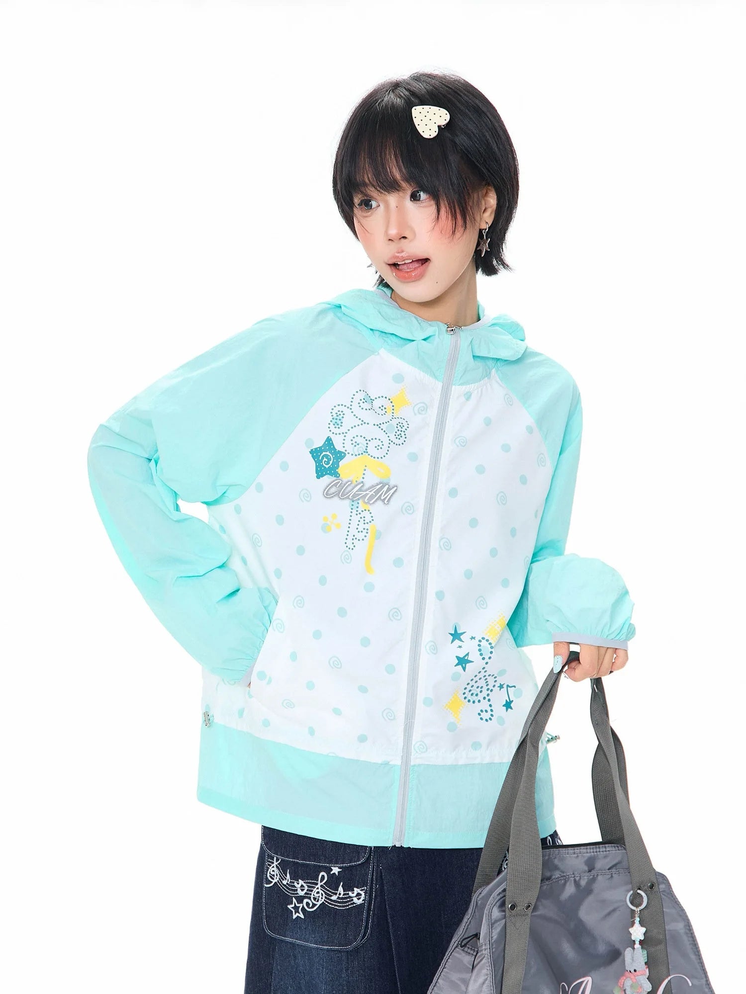 Melody Dot Hooded Jacket OL2371