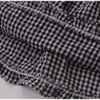 Plaid Tiered Ruffle Wrap Skirt OLA036