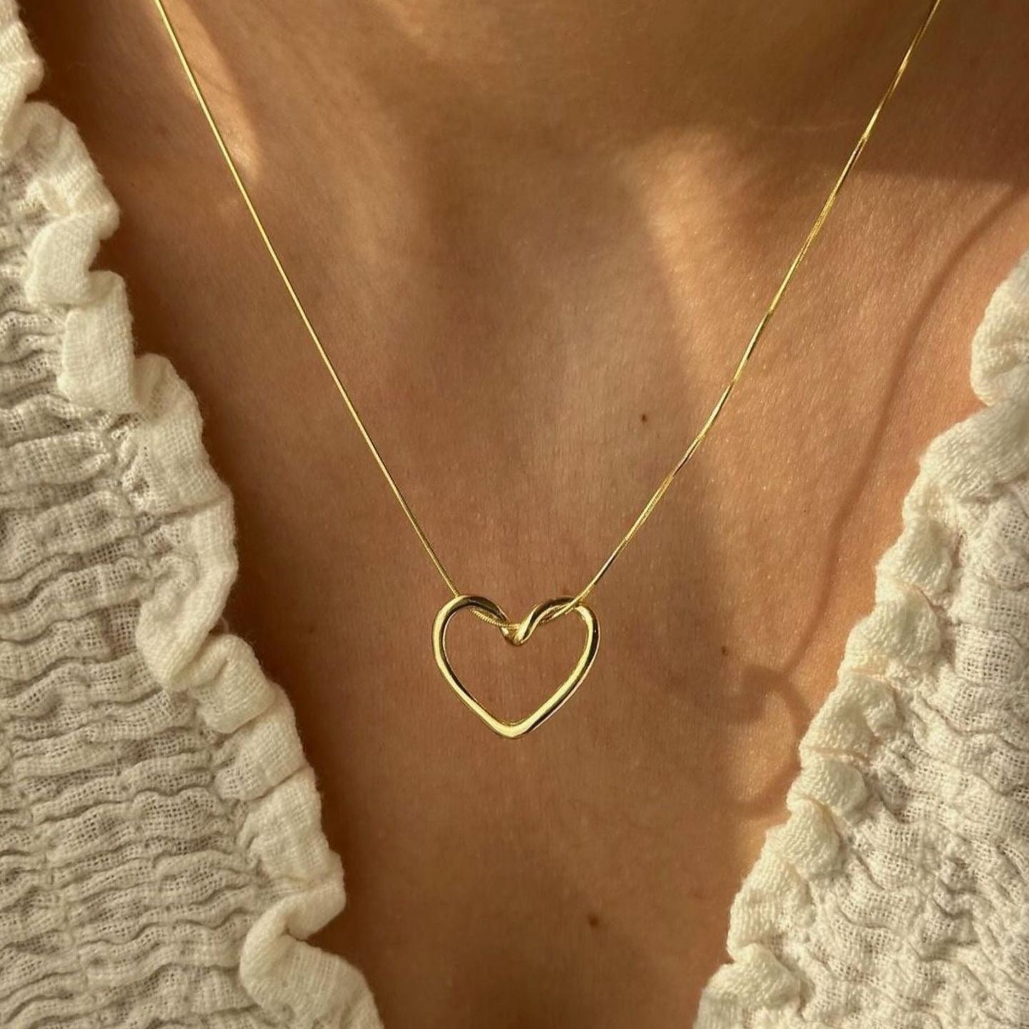 18k gold plated Heart Pendant