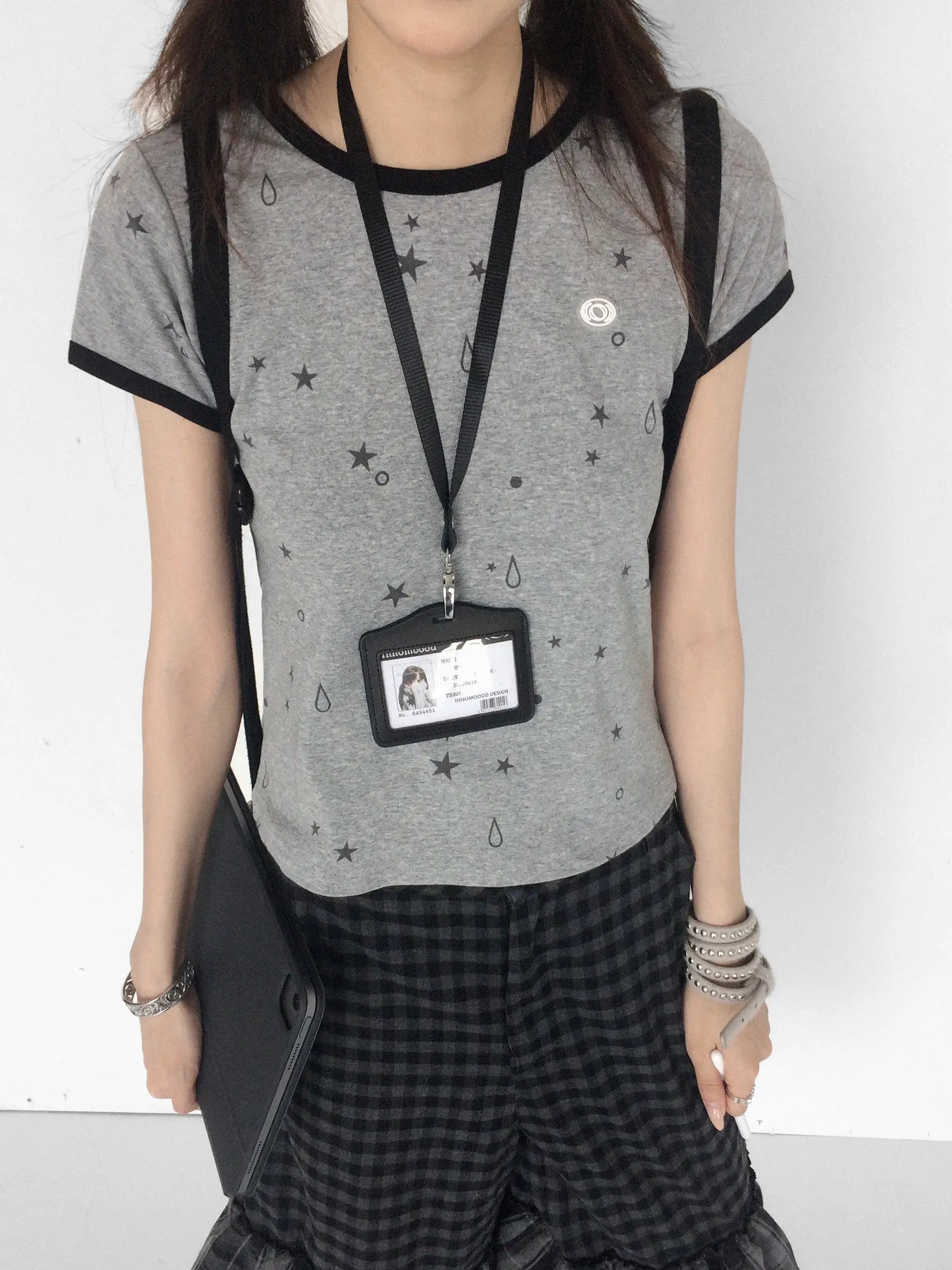 Star Drop Print Knit Tee oliviroa オリヴィオラ