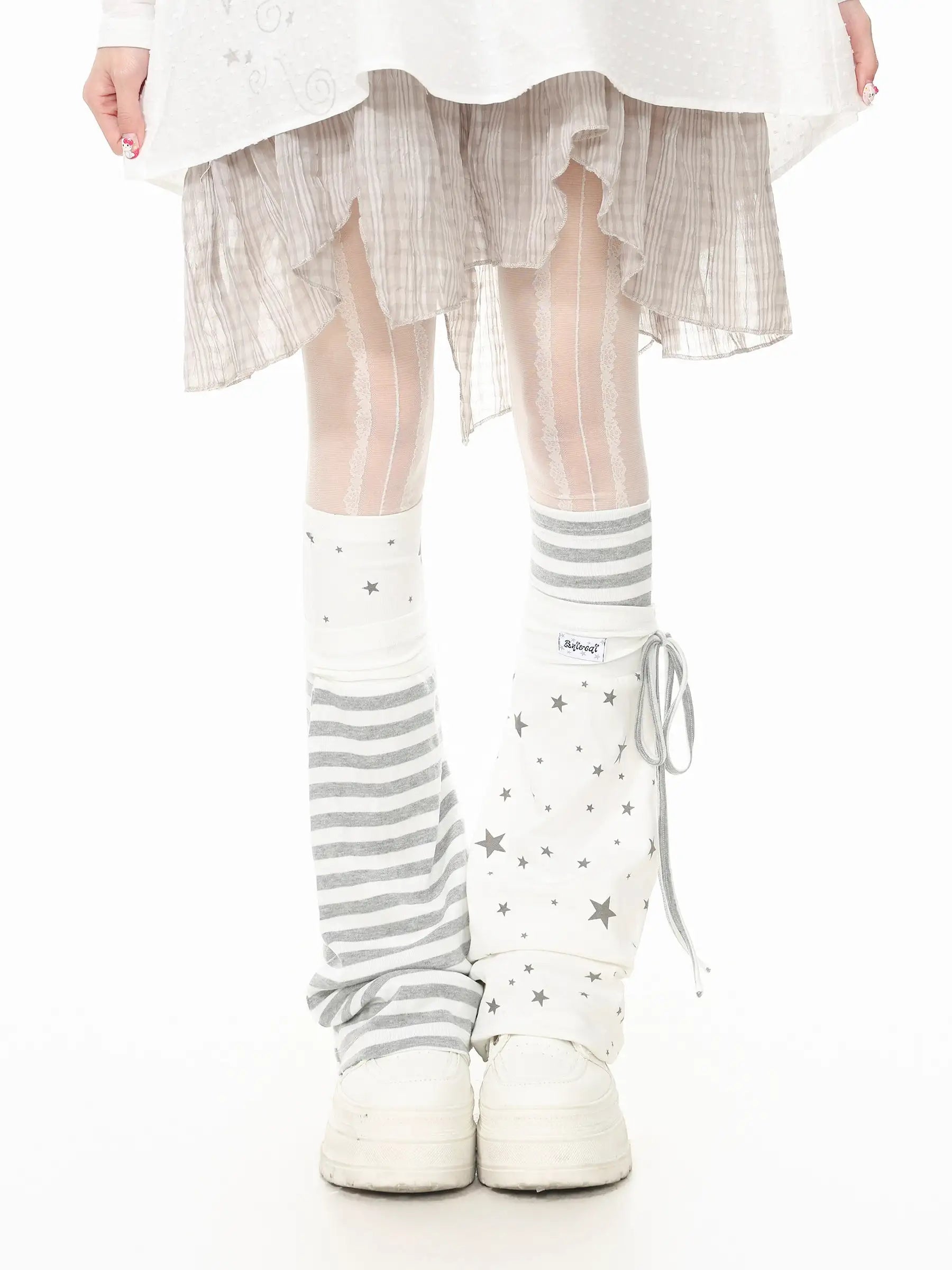 Star Stripe Leg Warmers OLA022
