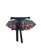 Plaid Ruffle Tiered Layering Skirt oliviroa オリヴィオラ