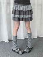 Star Stripe Leg Warmers oliviroa オリヴィオラ