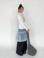 Snow Lace Dot Ruffle Layered Skirt OL2301