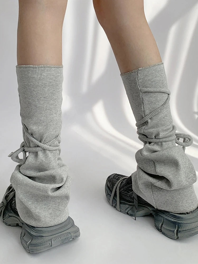 Lace Up Leg Warmers OLA014