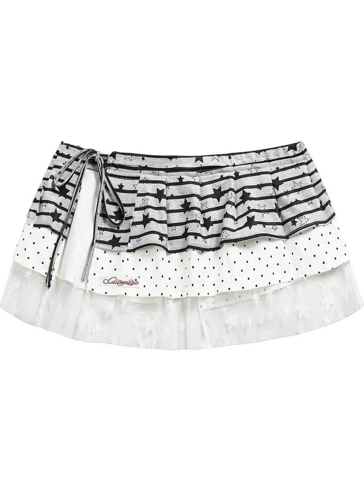 Star Tiered Lace Layering Skirt OLA044