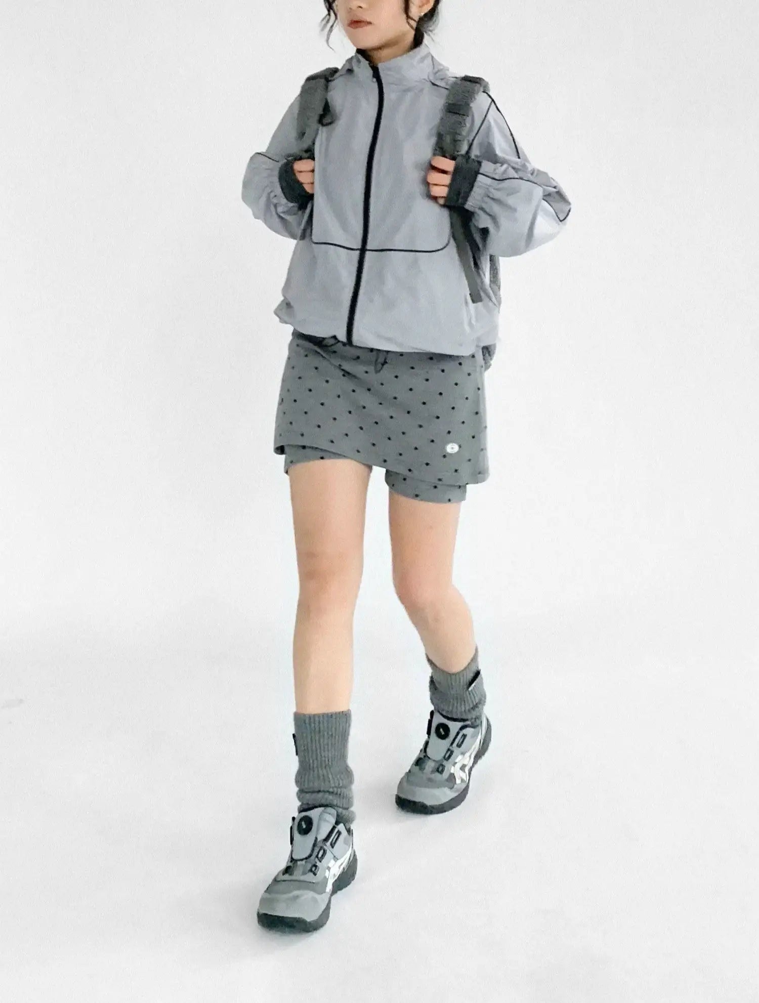 Polka Dot Layered Shorts OL2350