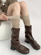 White Cozy Leg Warmers OLA023