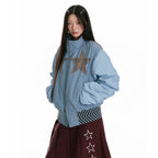 Minimal Stand Collar Double Zip Jacket oliviroa オリヴィオラ