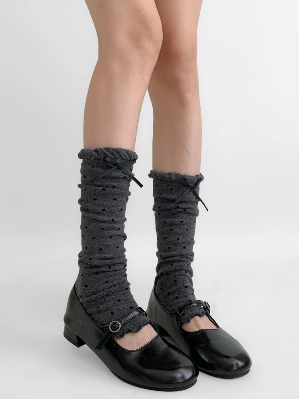 Polka Dot Lace Leg Warmers OLA017