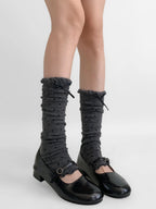 Polka Dot Lace Leg Warmers OLA017