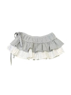 Plaid Bow Ballet Wrap Skirt OLA048