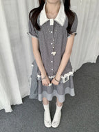 Polka Dot Doll Collar Blouse Y2K OL2324
