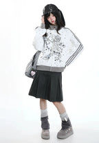Stand Collar Zip Hoodie Jacket OL2417