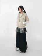 Vintage Logo Hooded Cardigan OL2372