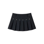 Star Stud Pleated Skirt OL2303