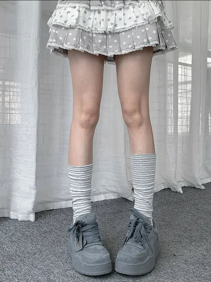 Star Stripe Leg Warmers OLA034