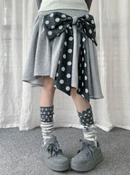 Polka Dot Stripe Leg Warmers OLA030